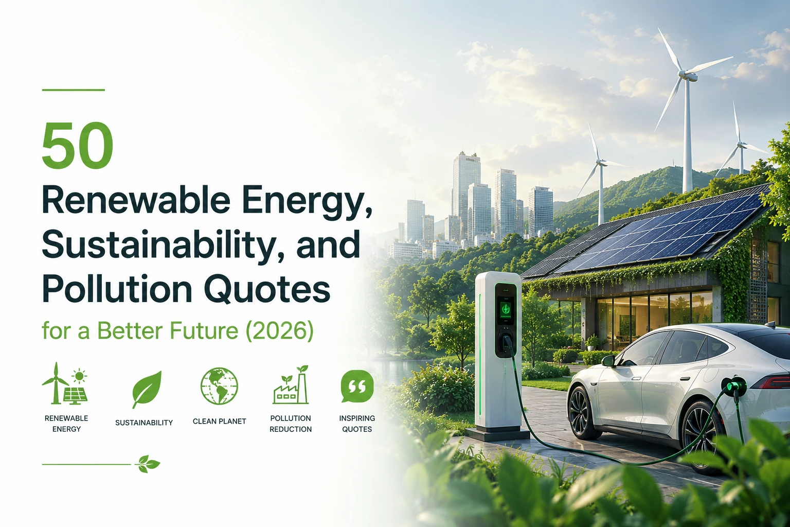 50 Renewable Energy, Sustainability, and Pollution Quotes for a Better Future (2026)